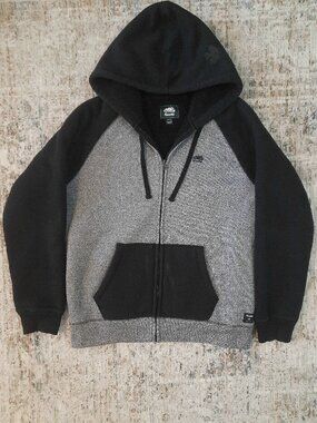 Grey/Black Roots full-zip Hoodie XL